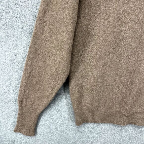 Gieves Hawkes Cashmere Sweater Men’s XL Brown Savile Row Long Sleeve - Picture 8 of 16